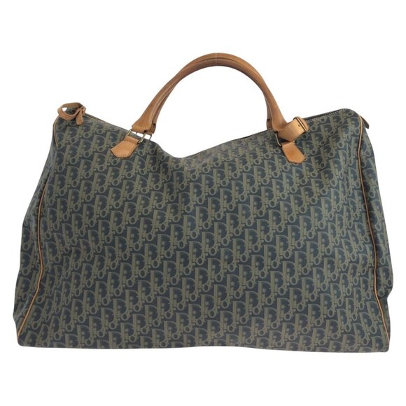 DIOR Vintage Brown Leather Boston Bag - Picture 1 of 9